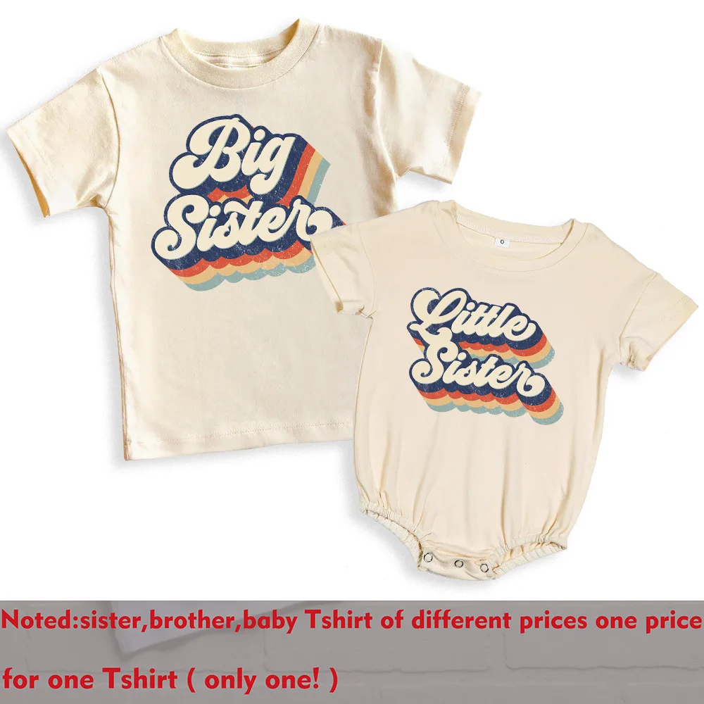 Big Bro Little Bro – Camiseta hermanos estilo vintage