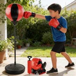 Set de boxeo infantil con guantes y pelota de velocidad
