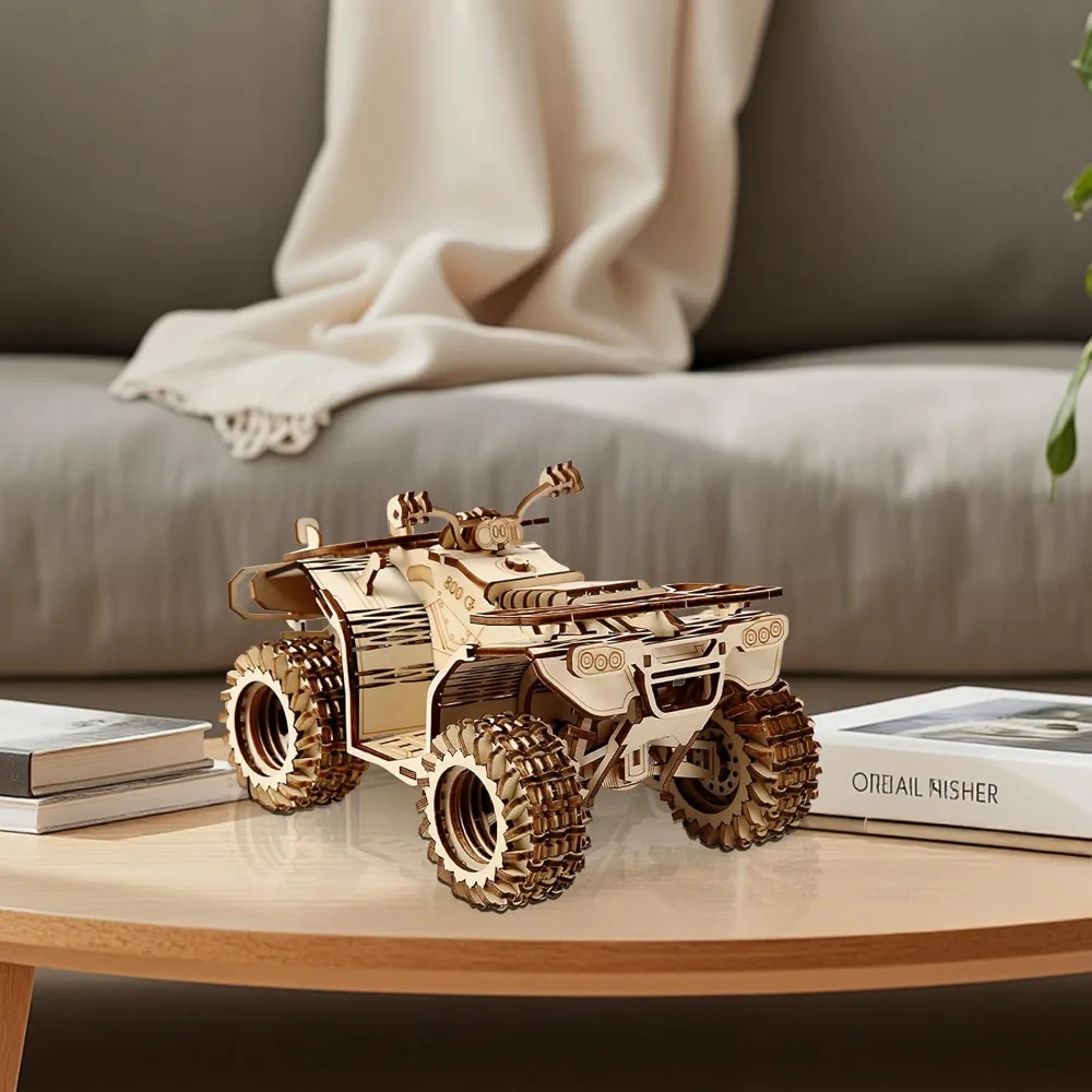 Rompecabezas de madera 3D de coche mecánico para niños - imagen 5