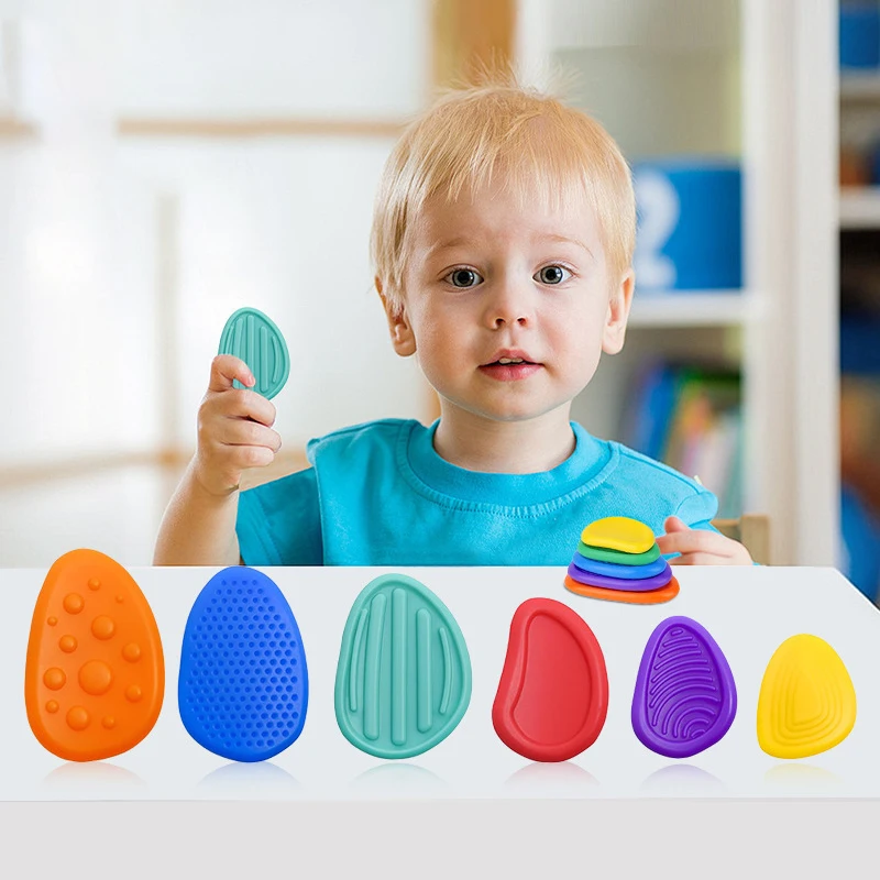 Juguetes fidget de silicona sensorial para aliviar el estrés