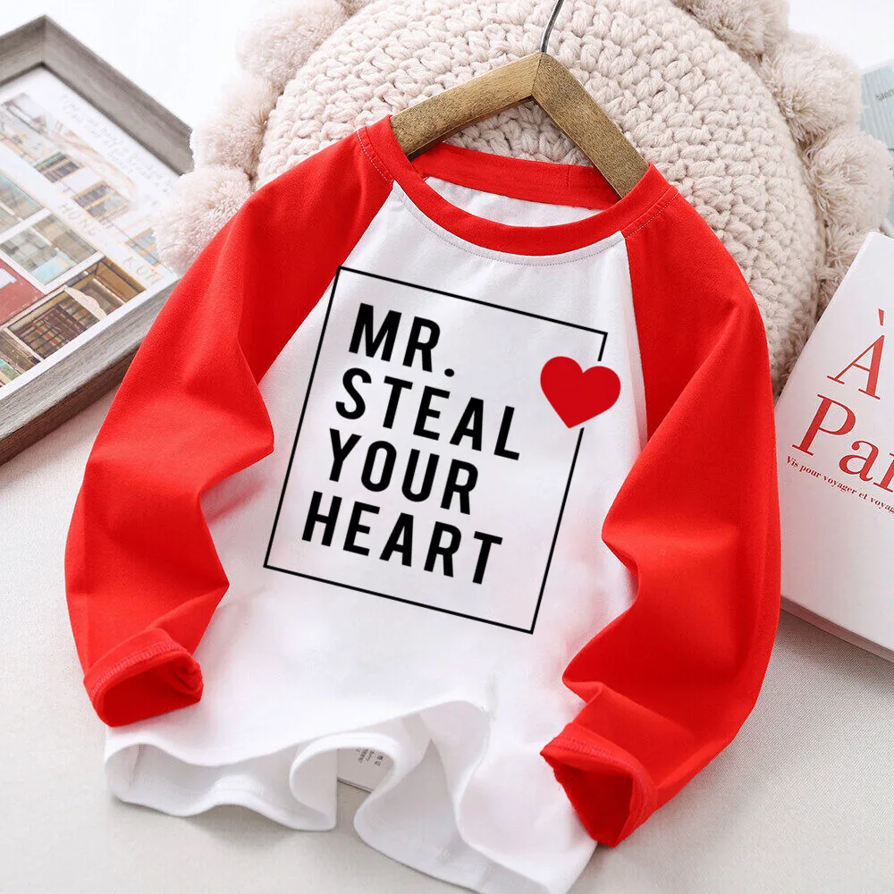 Camiseta raglán dinosaurio corazón niños – San Valentín - imagen 4