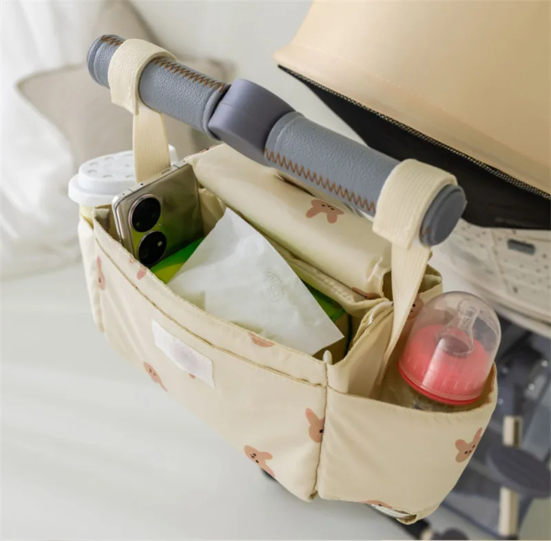 Bolsa organizadora para cochecito con portabotellas - imagen 5