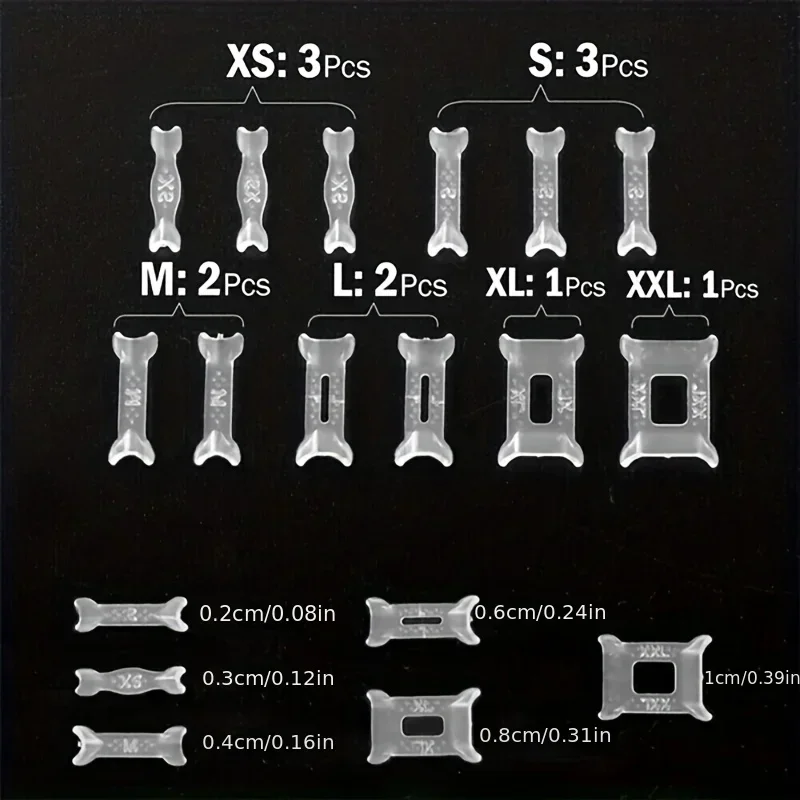 Detalle del grosor y flexibilidad del ajustador de silicona