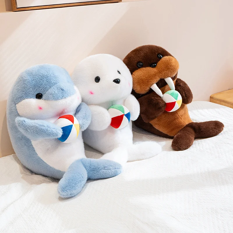 Almohada de peluche foca blanca súper suave infantil - imagen 5