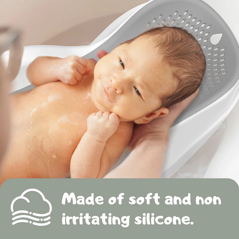 Soporte de baño para bebé antideslizante, cómodo y fácil de limpiar - imagen 3