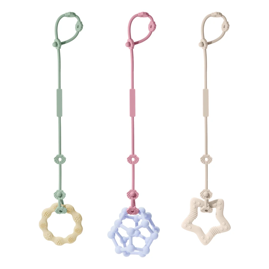 Clip de silicona para chupete infantil con soporte de cadena - imagen 2