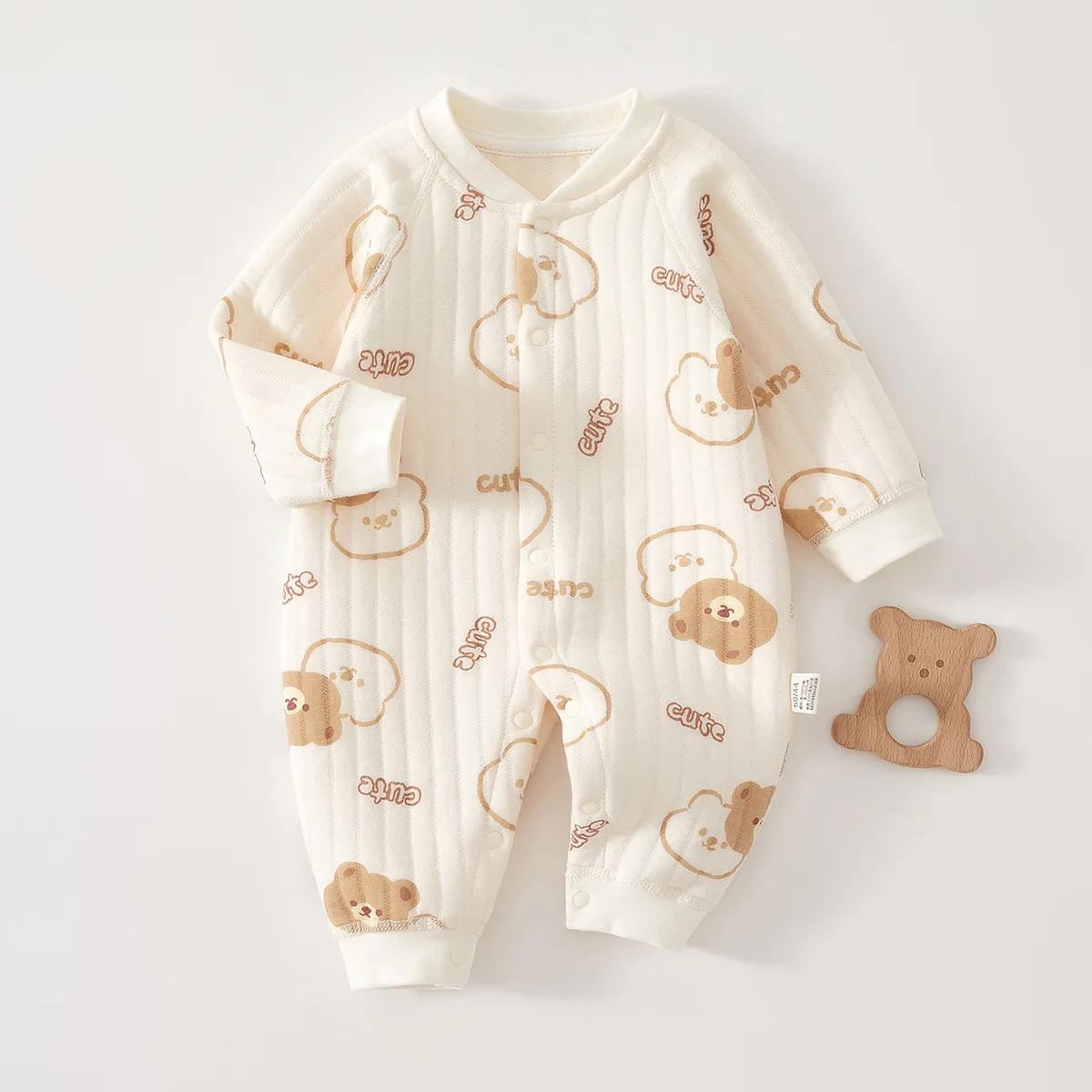 Winterdikke Mono bebé algodón estampado para primavera unisex - imagen 3