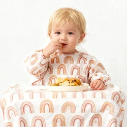 HappyFlute Babero impermeable manga larga infantil con estampado