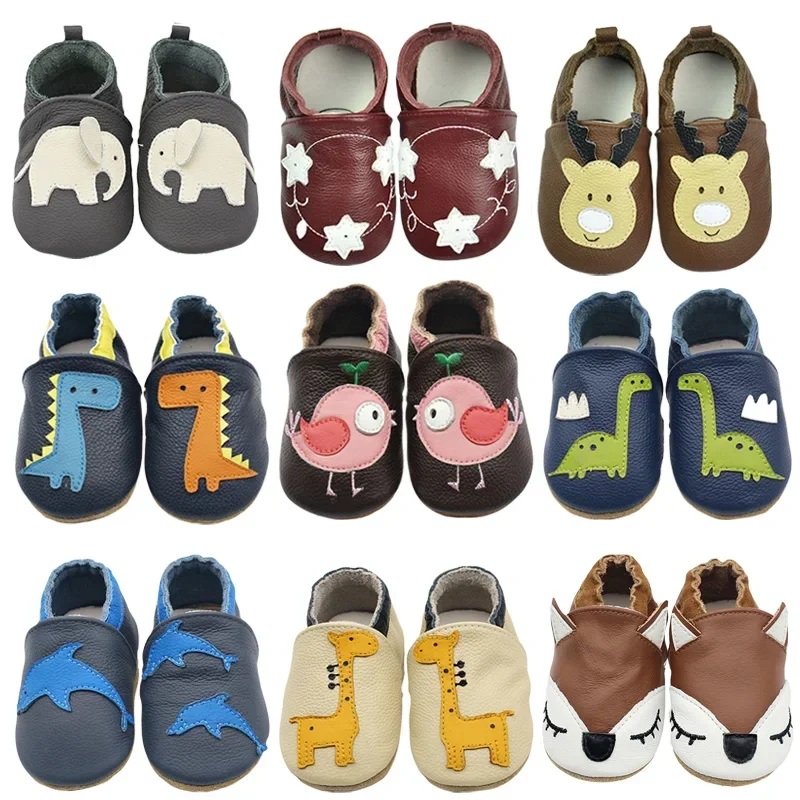 Zapatos de bebé antideslizantes de otoño – piel de oveja suave - imagen 2