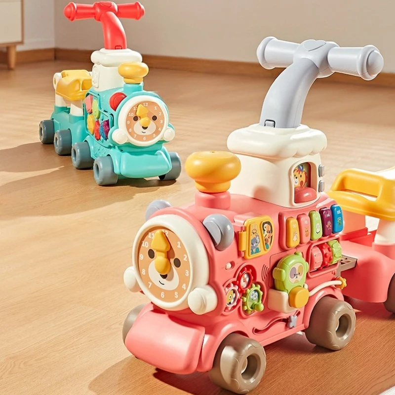 Tren Montessori de arrastre con panel extraíble antideslizante - imagen 2