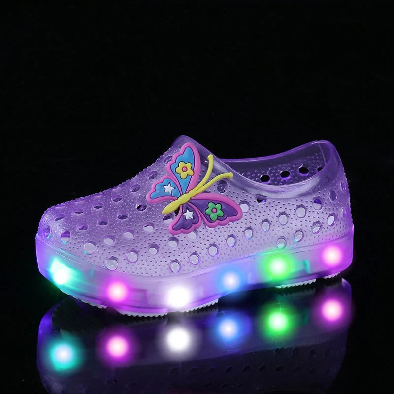 Sandalias deportivas de playa con luces LED para niños y niñas - imagen 2
