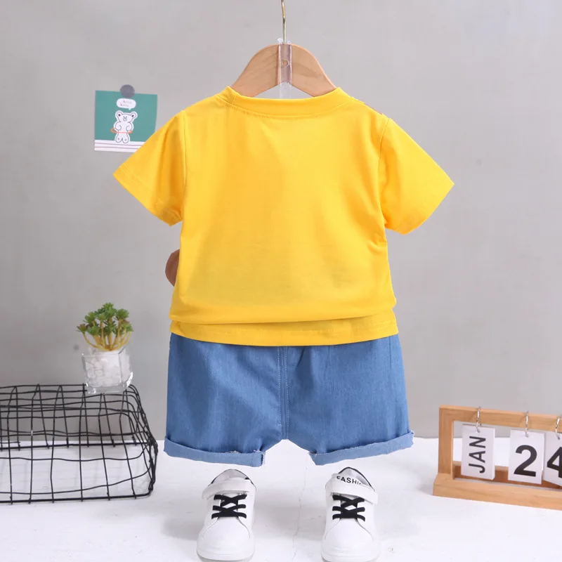 Conjunto infantil de camiseta y pantalón para primavera y otoño - imagen 3