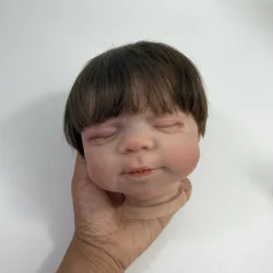 Muñeco realista de vinilo con cabello en molde artesanal Pascale