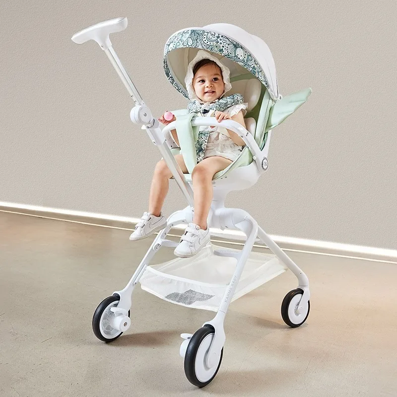 Cochecito bebé plegable ligero reclinable para sentarse y acostarse - imagen 2