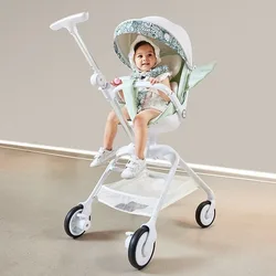 Cochecito bebé plegable ligero reclinable para sentarse y acostarse