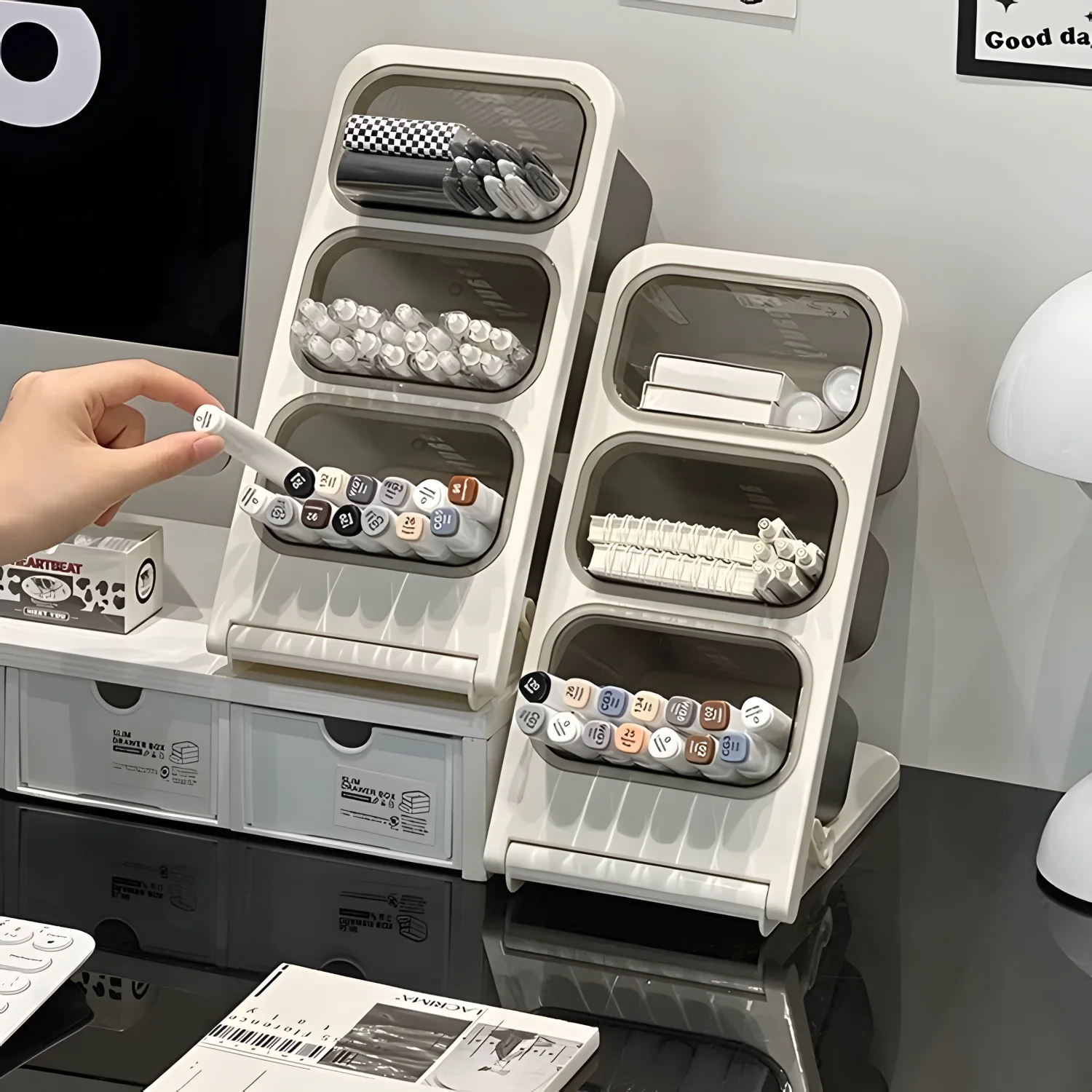Organizador plegable infantil con compartimentos – Cajitas para niños - imagen 5