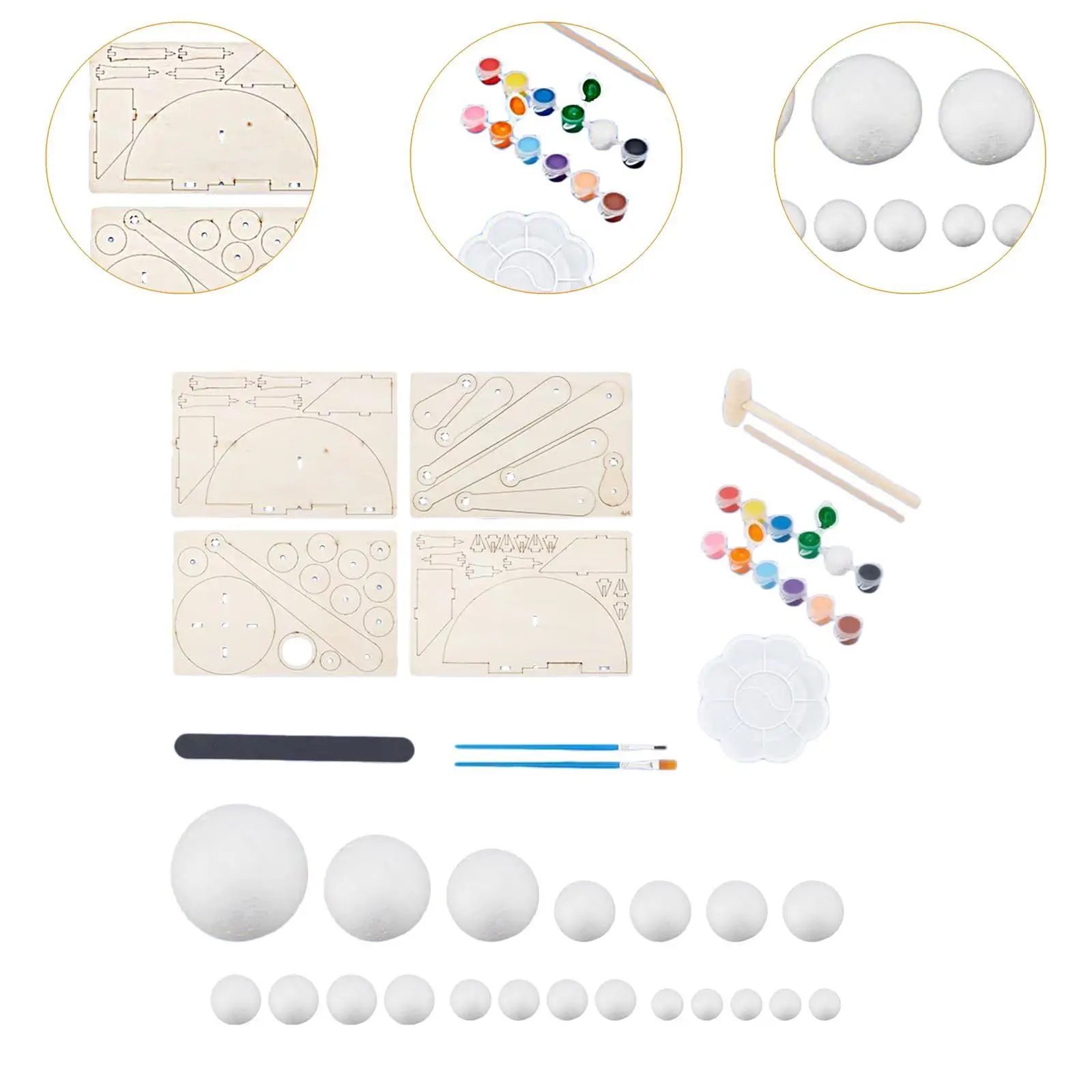 Kit del sistema solar DIY con modelos de planetas para niños - imagen 5