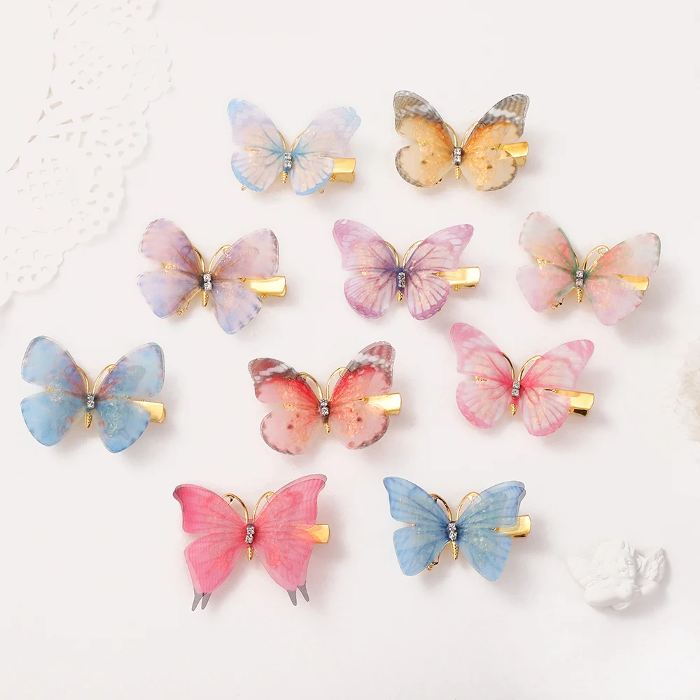 Set de accesorios para el pelo con mariposa 3D para niñas - imagen 5