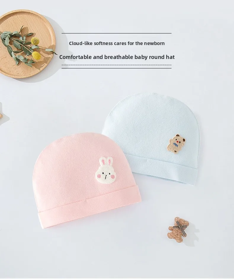 Gorro de bebé con motivos infantiles y acabado suave