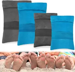 Set de arena de gamuza y cepillo mágico para la playa