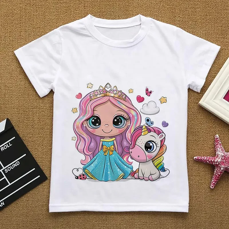 Camiseta búho divertido para niña de algodón suave verano
