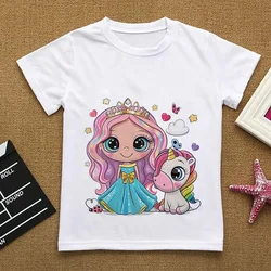 Camiseta búho divertido para niña de algodón suave verano