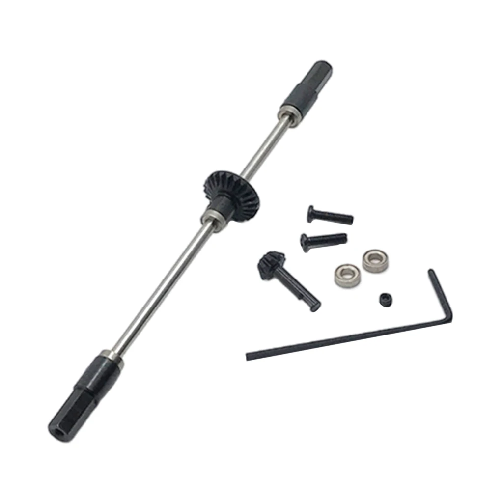 Eje trasero de aluminio con engranaje de piñón para RC buggy y crawler - imagen 3