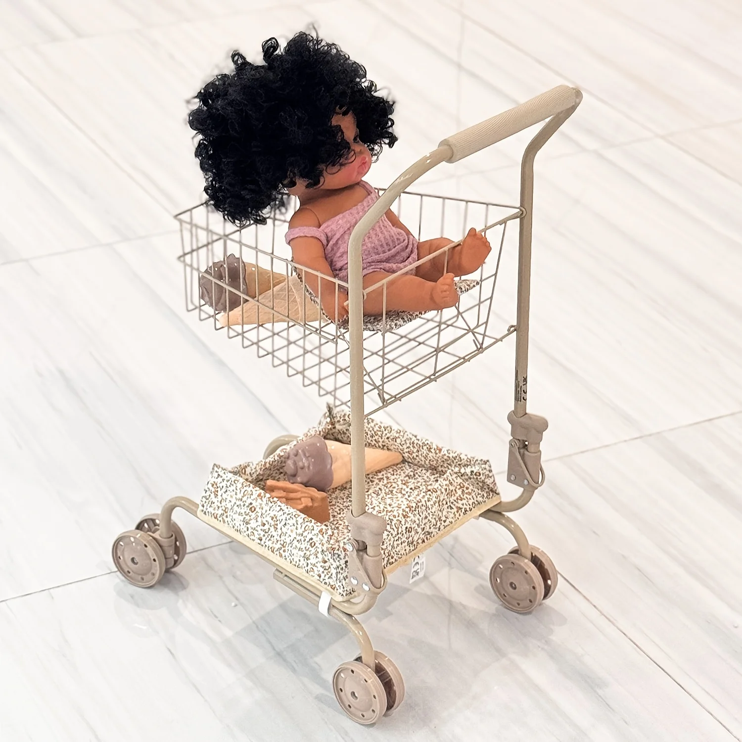 Carrito de compras infantil con bolsas – Juego simulación para niñas - imagen 2