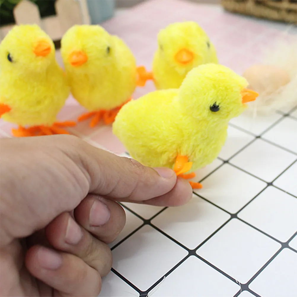 Juguete de cuerda pollito a salto con mecanismo relojero - imagen 4