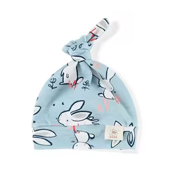 Gorro anudado suave para bebé y niño ideal fotos dormir cómodo estilo