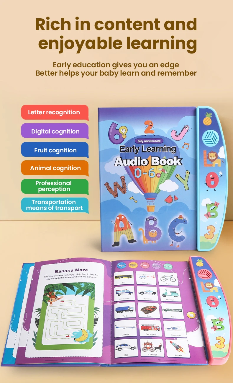 Detalle de las teclas táctiles del libro