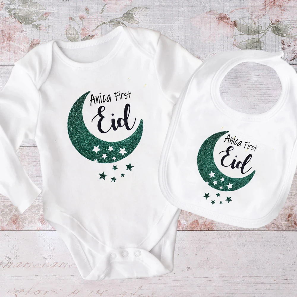Pelele Eid para bebé niña – Conjunto 2 piezas con diseño festivo - imagen 5