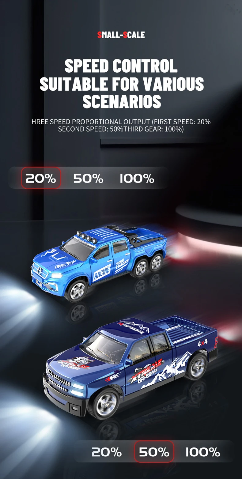 RC con ruedas y estilo SUV