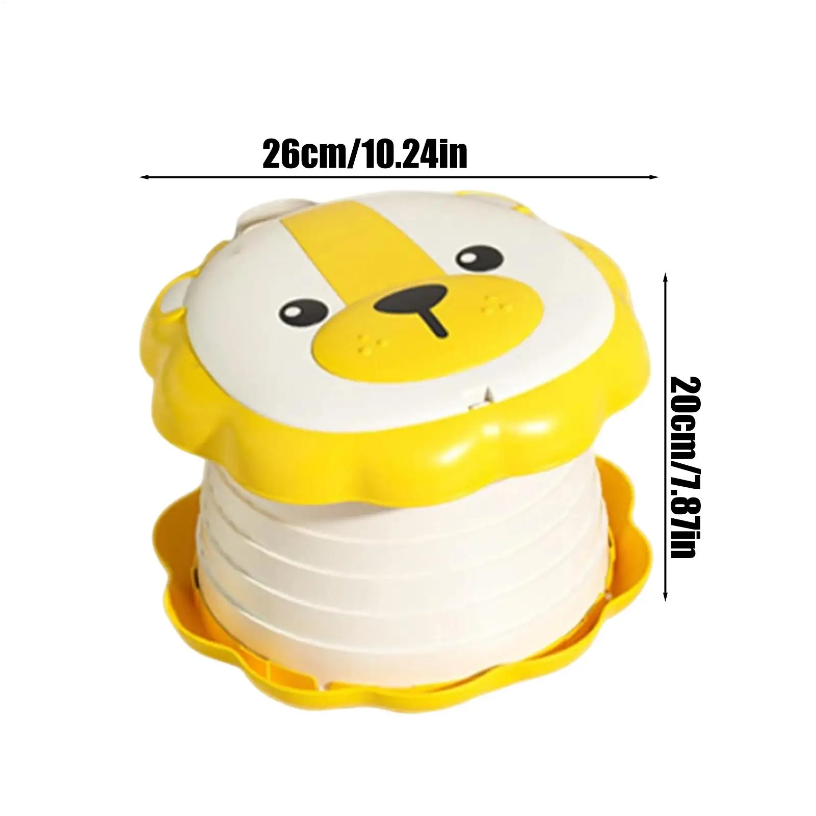 Bacinica infantil de viaje plegable antideslizante con tapa y bolsa - imagen 3