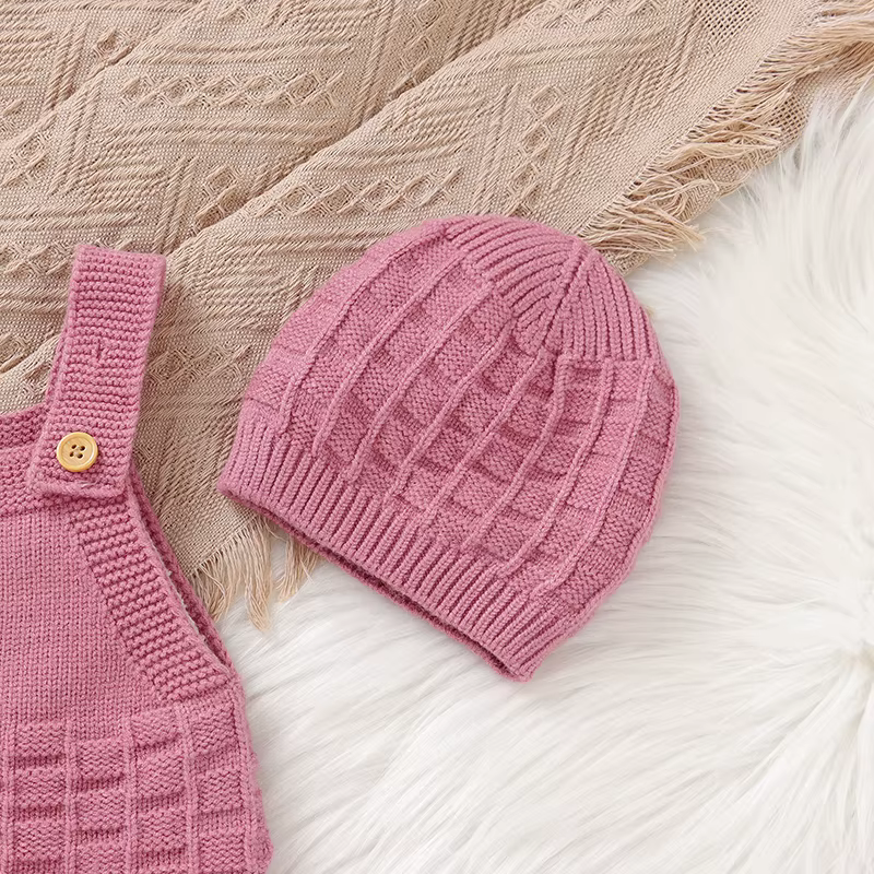 Pelele para bebé con sombrero gorrito de punto 0-18 meses - imagen 3