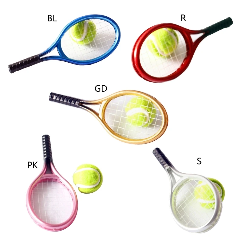 Set de tenis infantil con raqueta y pelota para jugar en casa - imagen 5