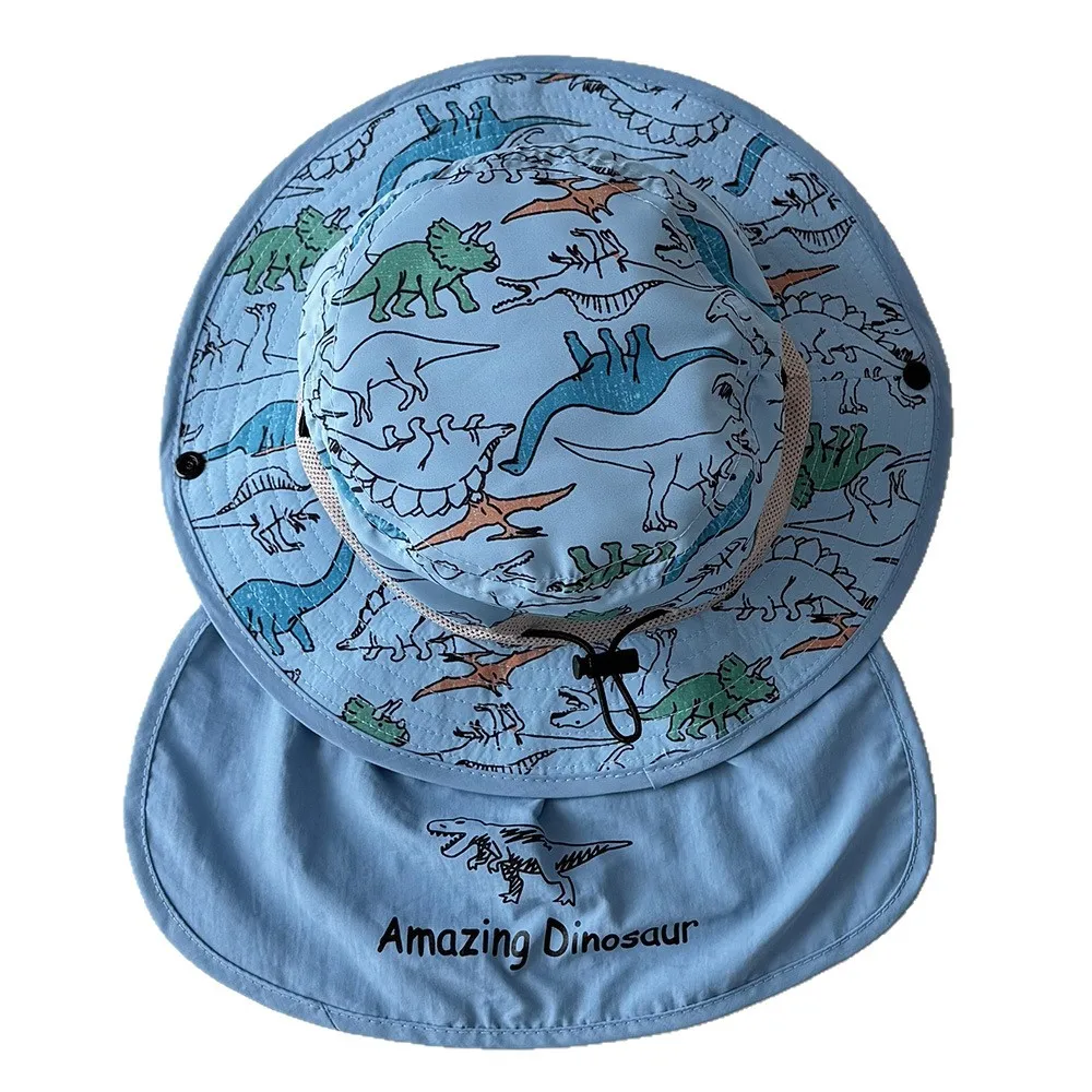 Sombrero pescador infantil de verano con dinosaurios animados - imagen 4