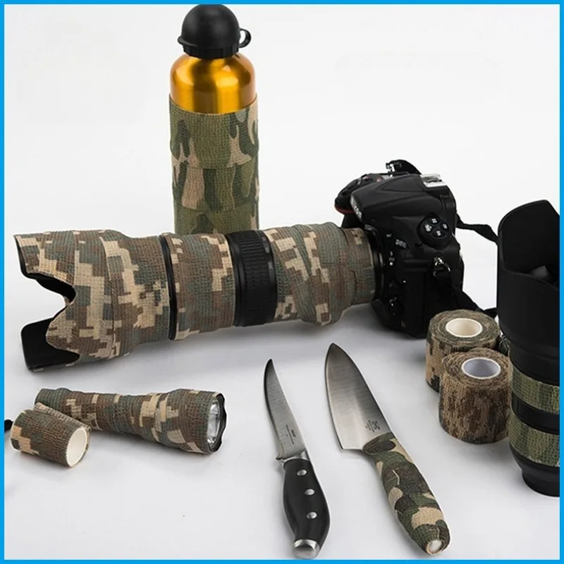 Venda adhesiva elástica camuflaje de no tejido para primeros auxilios
