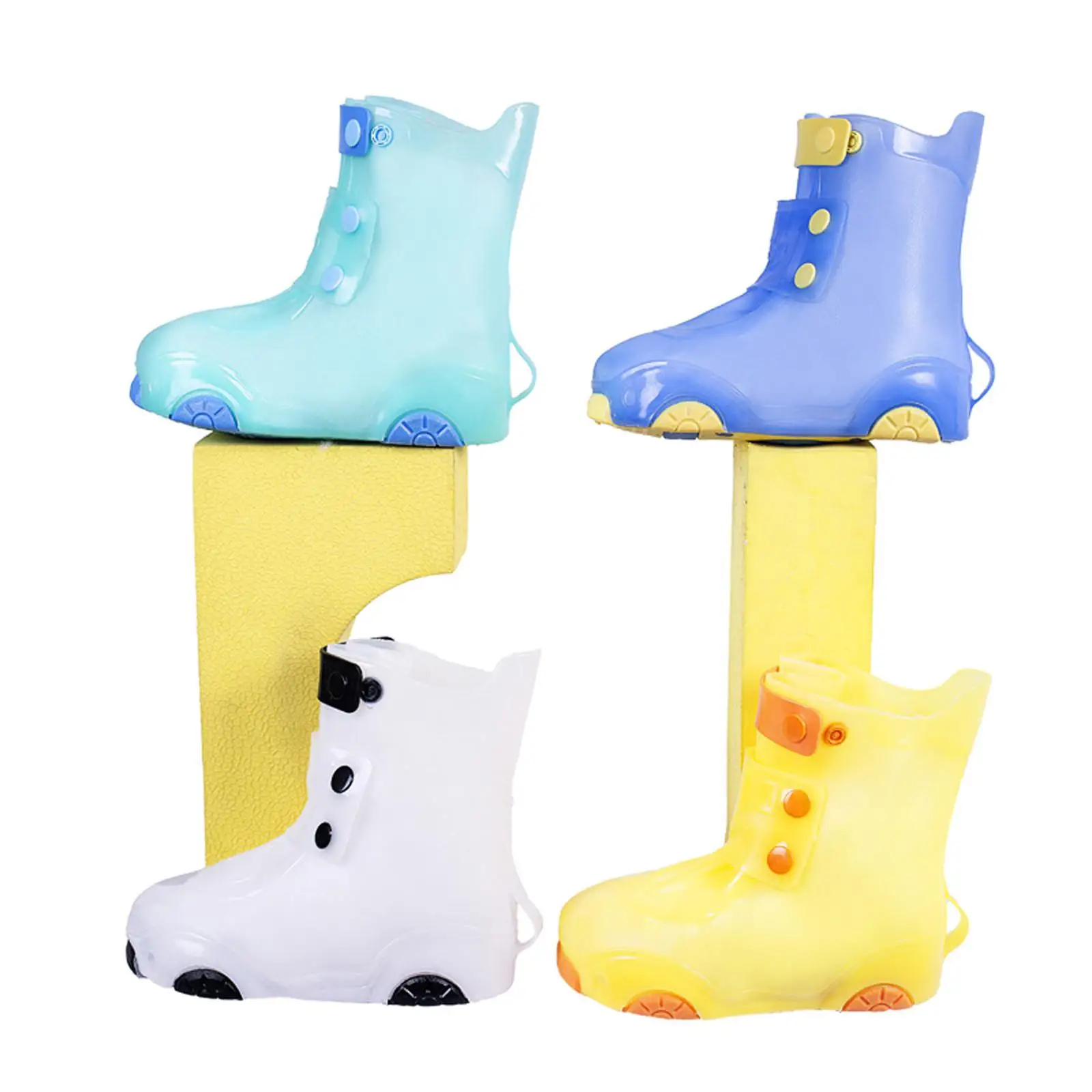 Cubrezapatos infantiles impermeables en uso