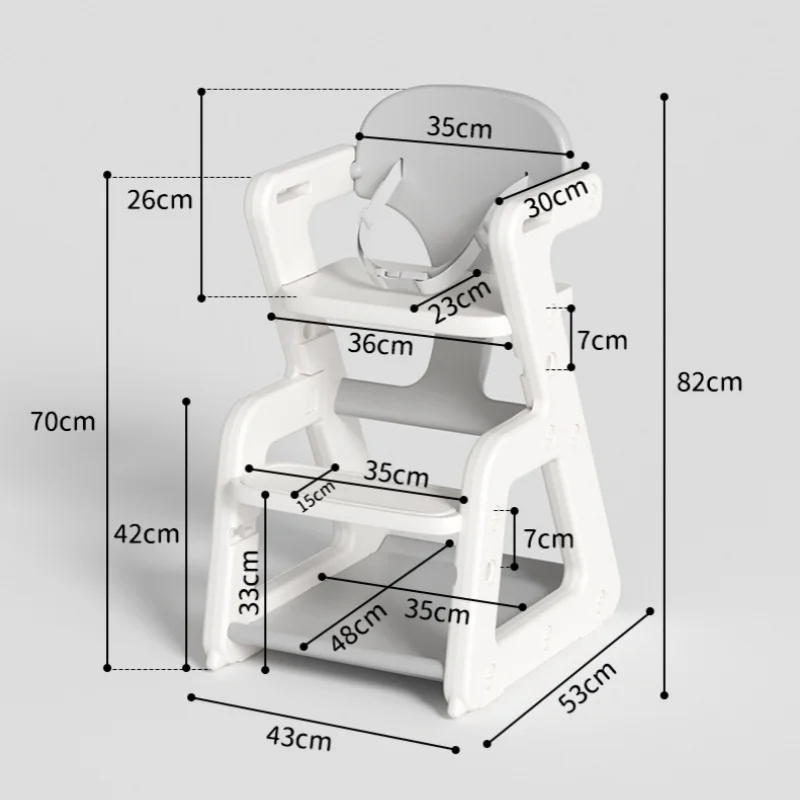 Silla de comedor multifuncional para bebés: banco y aprendizaje - imagen 4