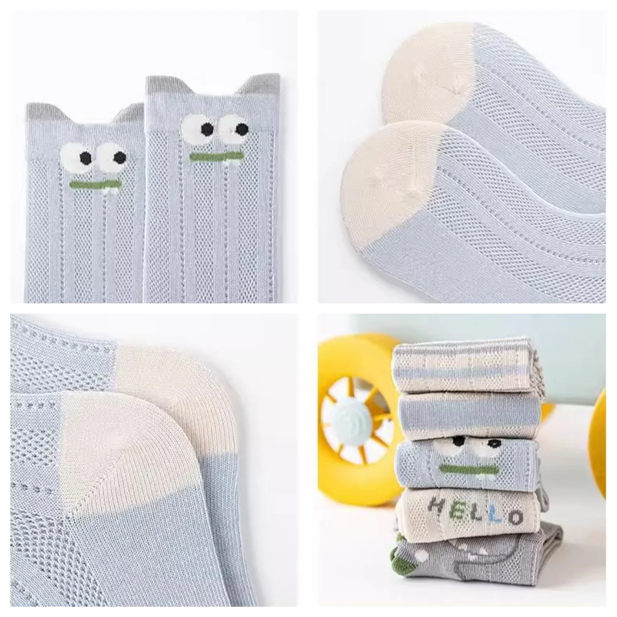 Calcetines de verano para niños transpirables malla sin costuras - imagen 5