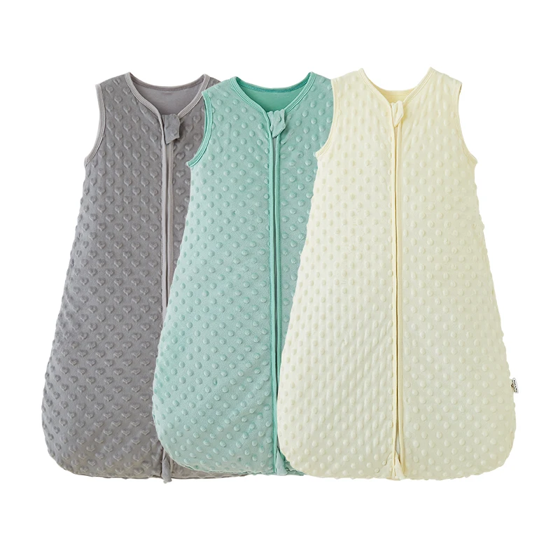 Dot Saco de dormir felpa 3D unisex para bebé suave y cálido acolchado - imagen 5