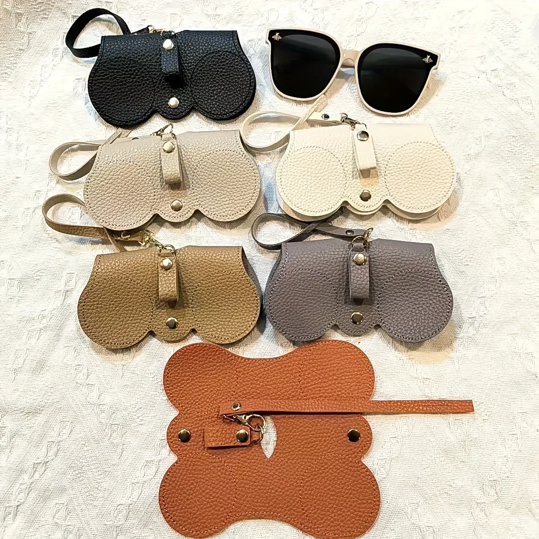 Funda para gafas retro con clip y piel sintética protectora - imagen 5