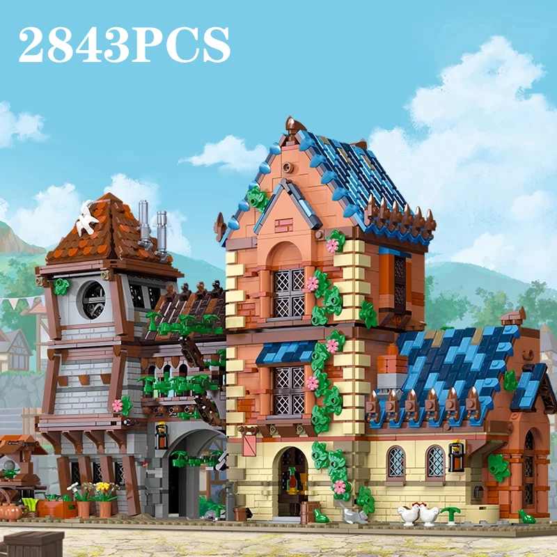 Set de construcción medieval taberna – Ladrillos creativos para adultos