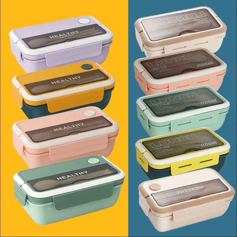 Fiambrera infantil 1100 ml con cierre hermético - Bento para microondas