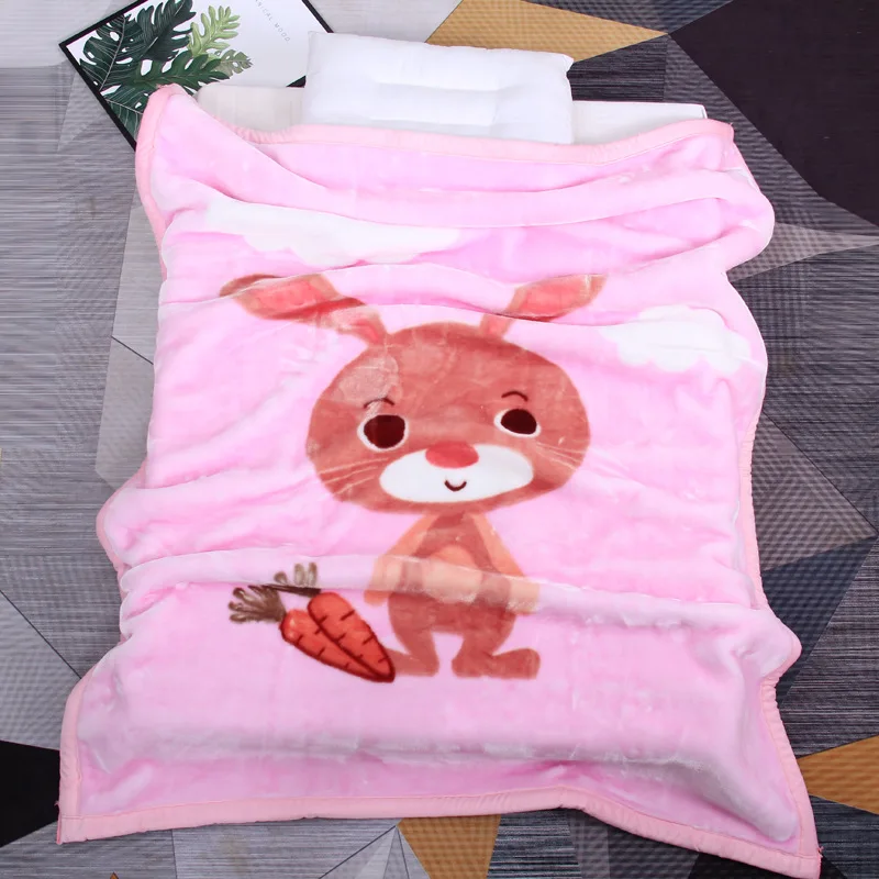 Manta de felpa doble capa para bebé – Invierno y siesta - imagen 2