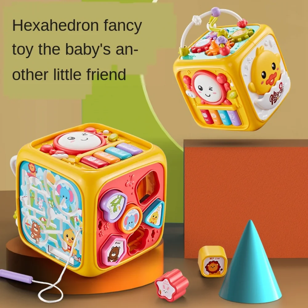 Juguete educativo tambor de percusión para niños hexagonal infantil - imagen 4
