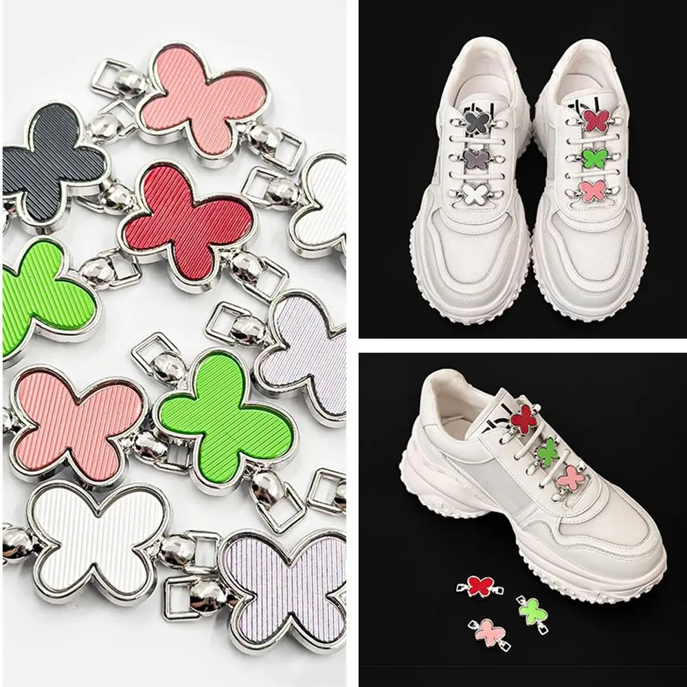 Clips para cordones de zapatos con mariposa – sin atar, removibles