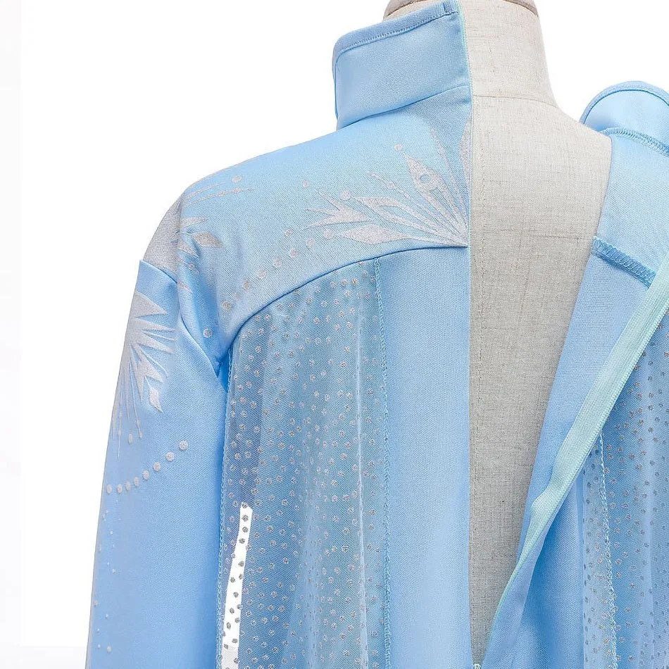 Vestido disfraz princesa Elsa para niña, fantasía y carnaval - imagen 5