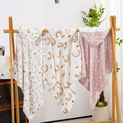 Albornoz bebé grueso de súper absorción Coral de lana envolvente